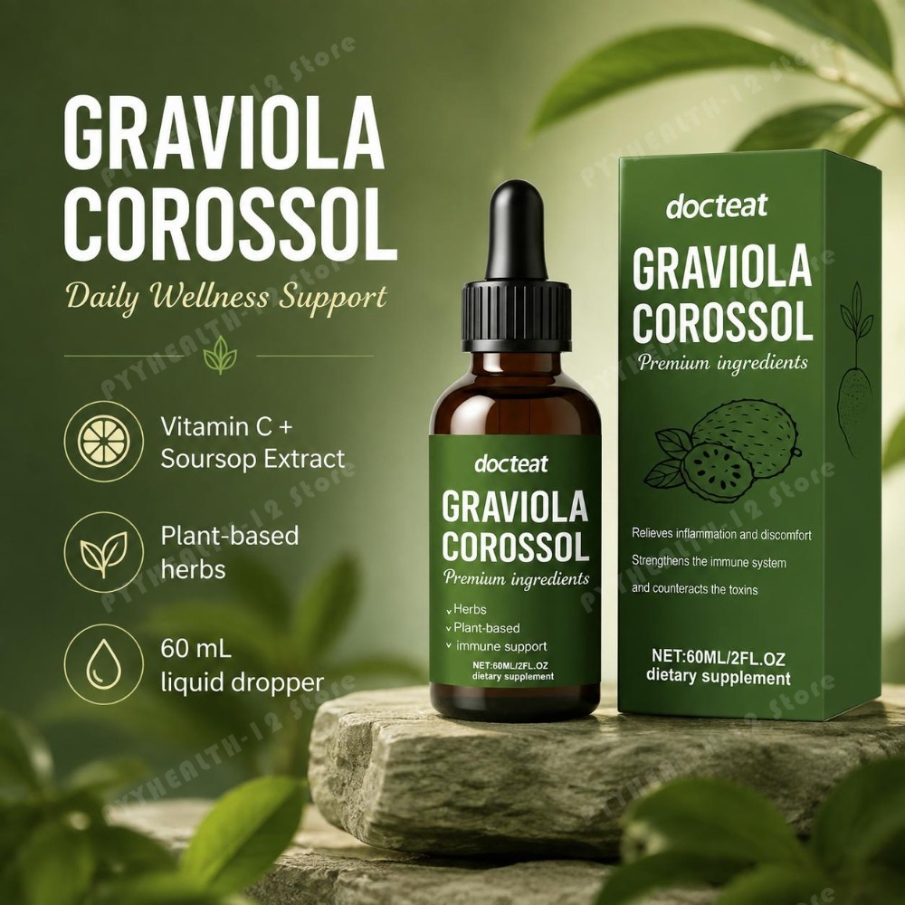 Herbal And Wellness Products - Soursop Graviola Liquid Drops with Vitamin