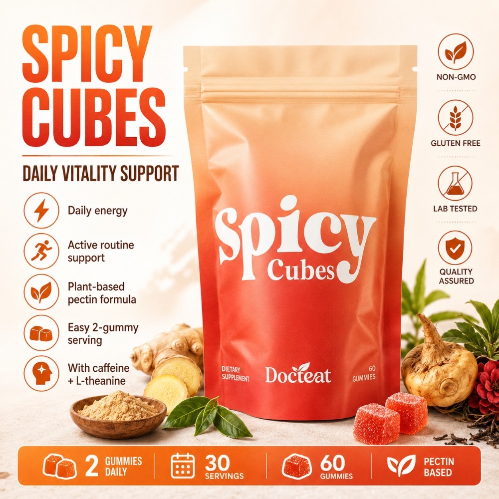 Docteat Spicy Cubes Gummies 60 - Wellness Herbal Tea Blends 评论和价格
