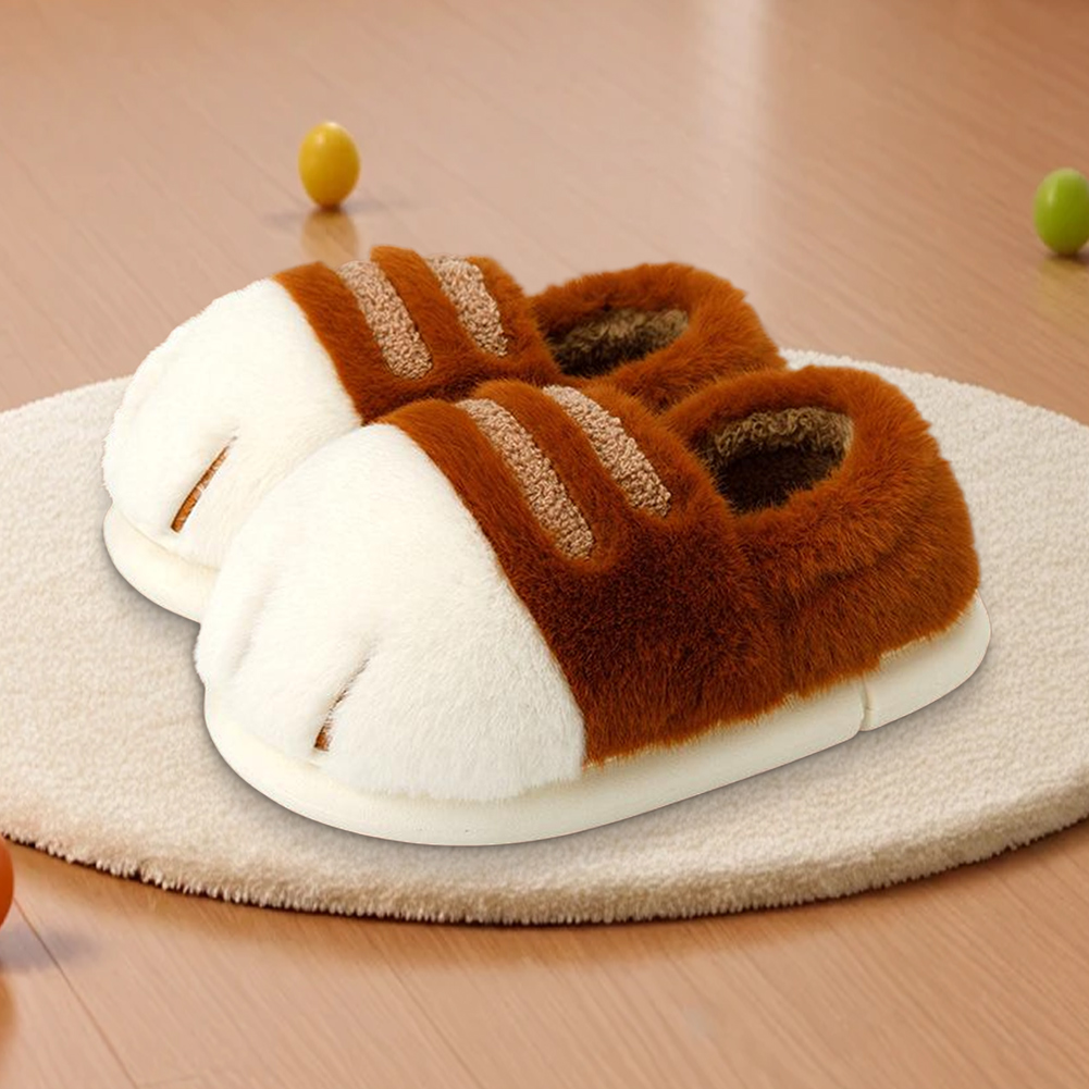 Warm Slip-on House Shoes 3D Ca - Cat Claw Bark 评论和价格