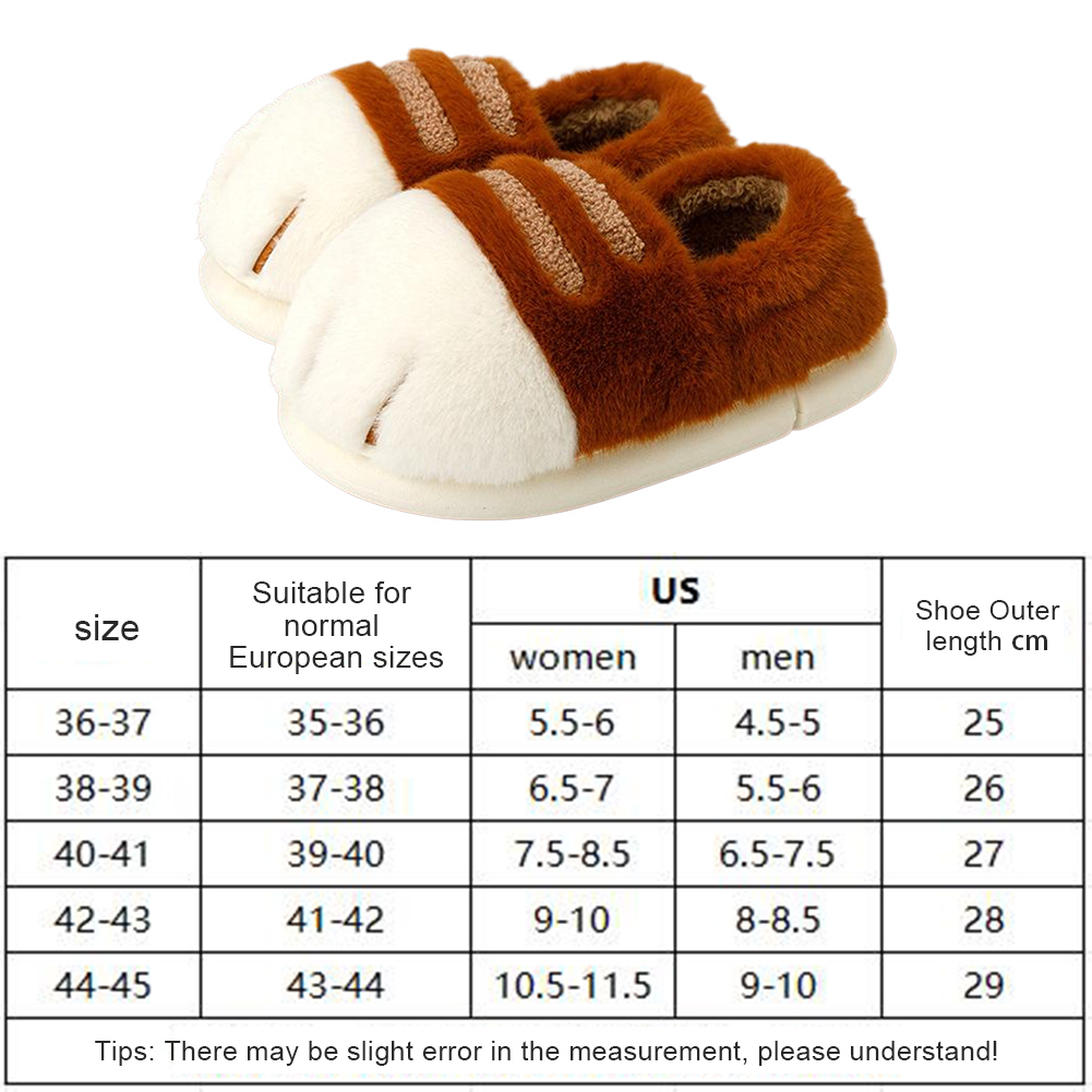 Warm Slip-on House Shoes 3D Ca - Cat Claw Bark 评论和价格
