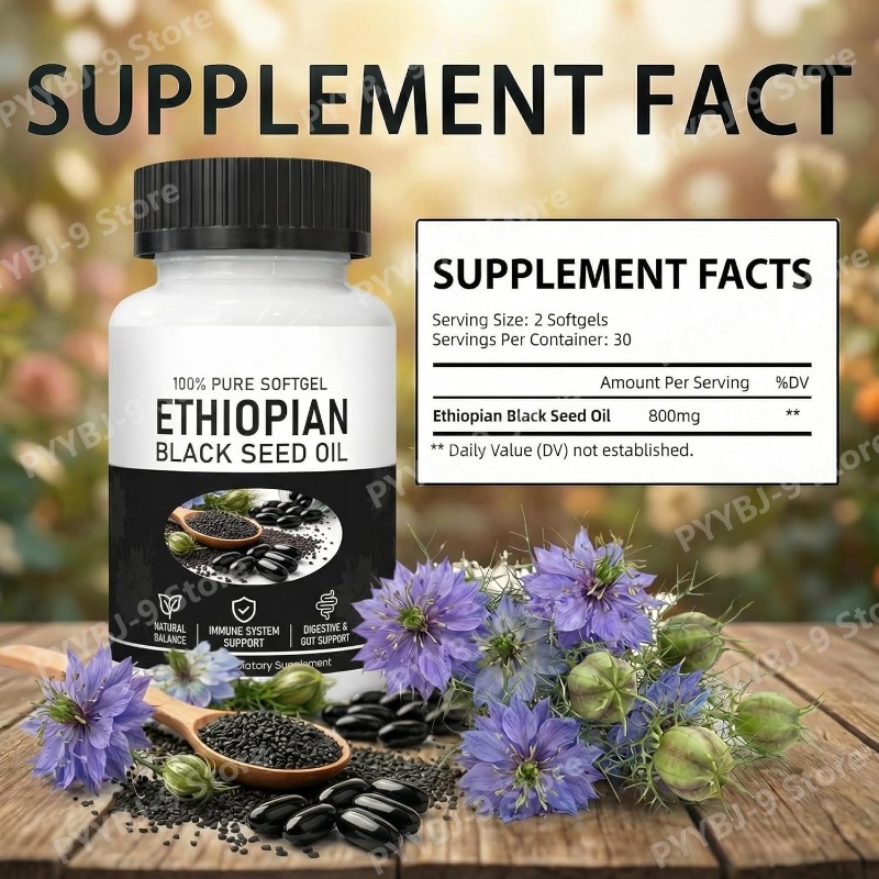 Ethiopian Black Seed Oil Softg - Herbal Wellness 评论和价格