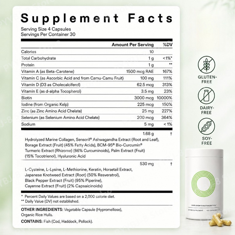 120 Count Women Hair Wellness  - Herbal Wellness 评论和价格