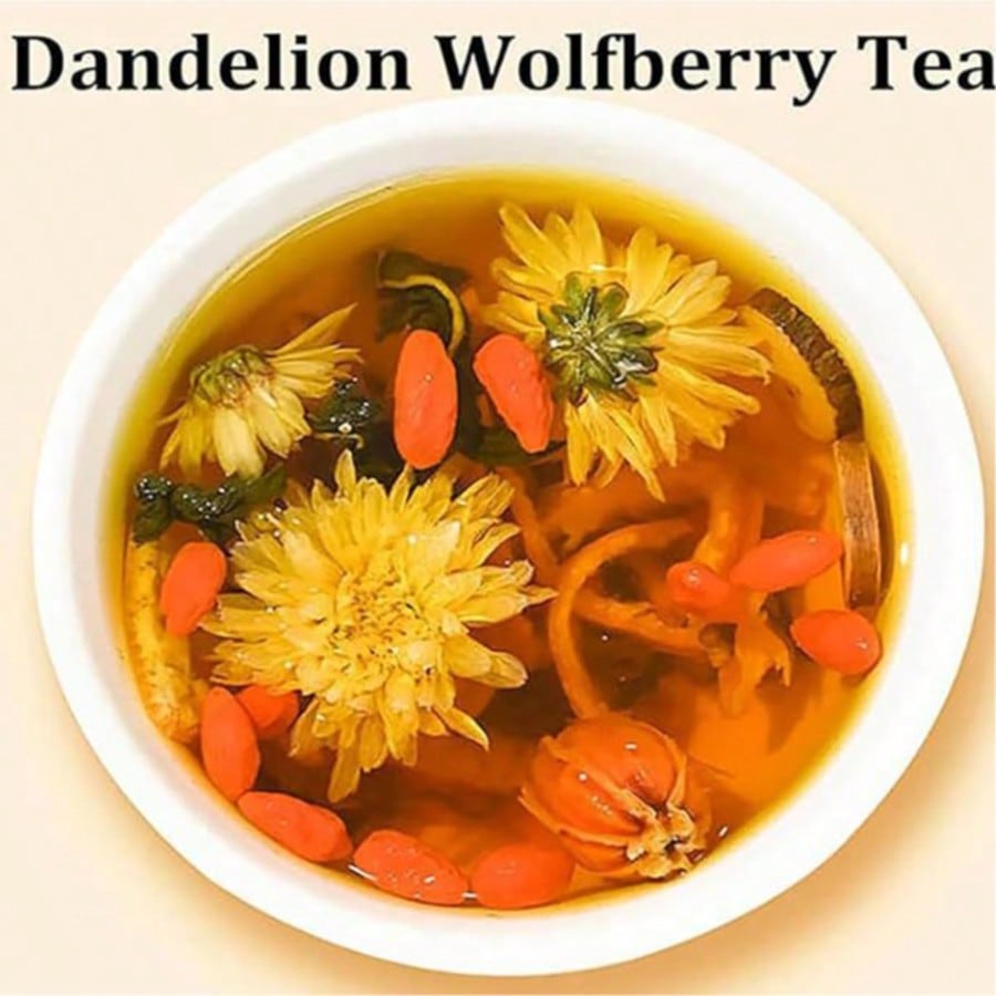 Dandelion Wolfberry Herbal Tea - Wellness Herbal Tea Blends 评论和价格