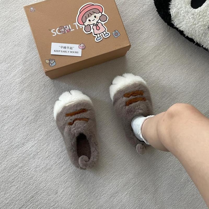 Fun Fluffy Cats Feet Slippers  - Cat Claw Bark 评论和价格