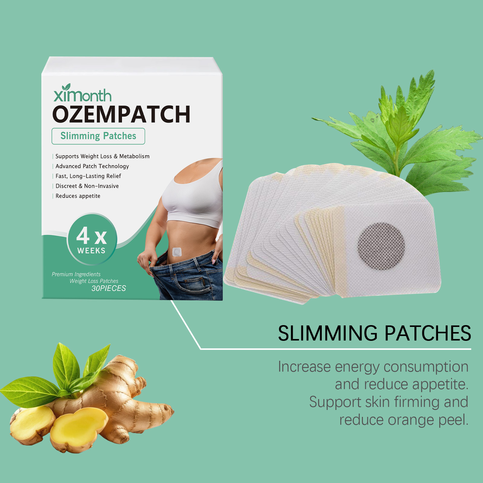 Ximonth Body Shaping Patches I - Herbal Wellness 评论和价格